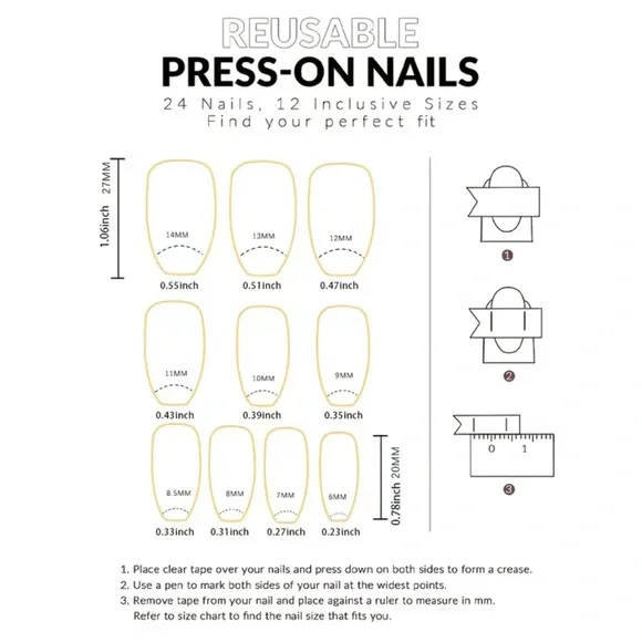 NEW Holiday Artificial Press On Nails - Picture 3 of 6